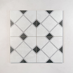 Picture of Trinity White Patterned Tiles