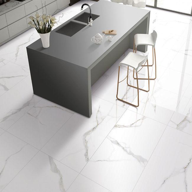 Picture of Esterell Bianco Polished Porcelain Tiles