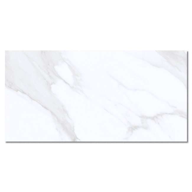 Picture of Timeless White Carrara Polished Porcelain Tiles