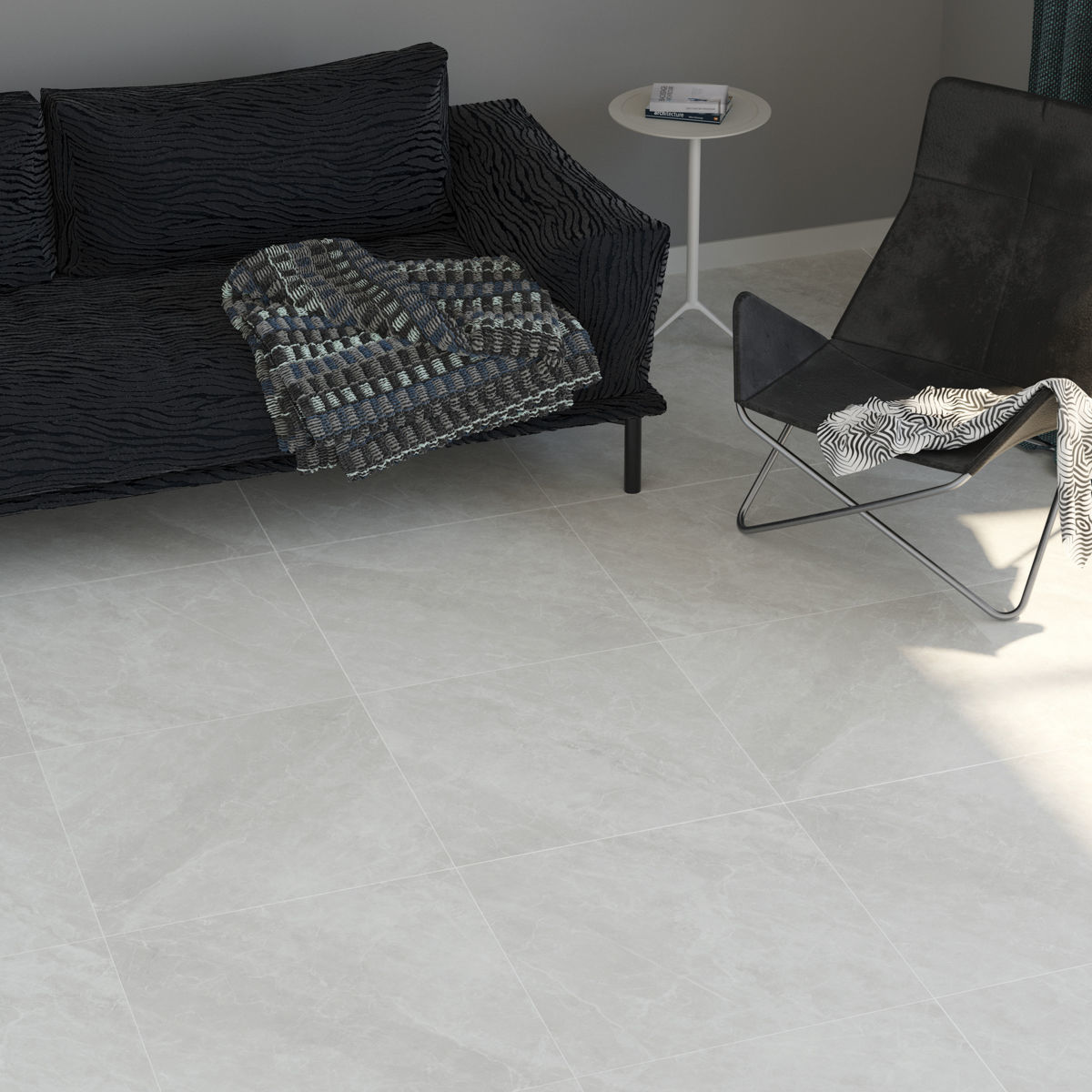 Amiata Matt Grey Stone Effect Tiles 80x80cm StoneSuperstore