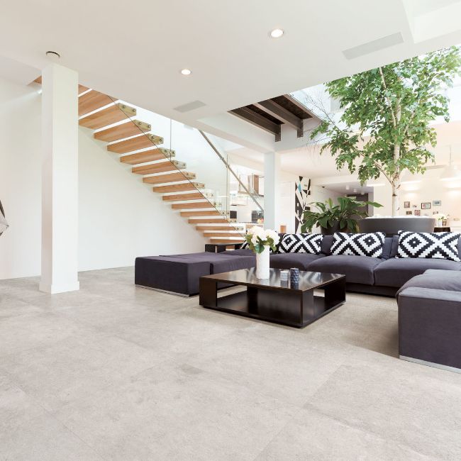 Picture of Piazza Grigio Stone Effect Porcelain Tiles