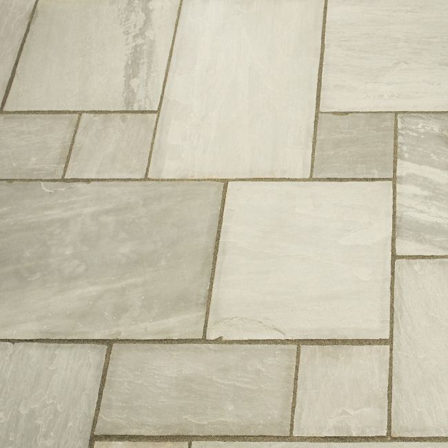 Picture of Classic Silver Grey Sandstone 18.8 sqm Calibrated Paving Slab Pack