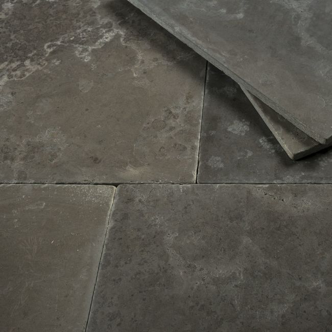 Picture of Holden Grey Limestone Tiles - Tumbled & Brushed