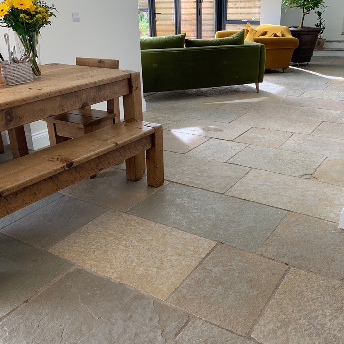 Somerset Limestone Tiles Tumbled & Brushed StoneSuperstore