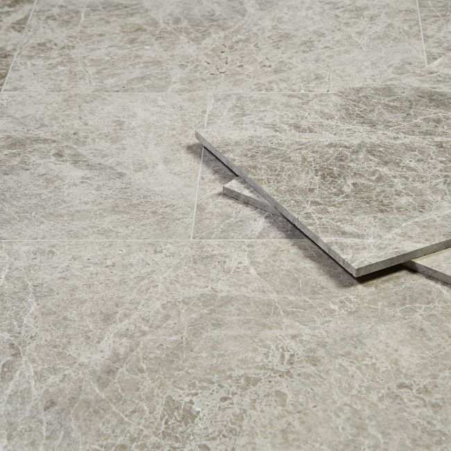 Picture of Silver Emperador Marble Tiles - Honed