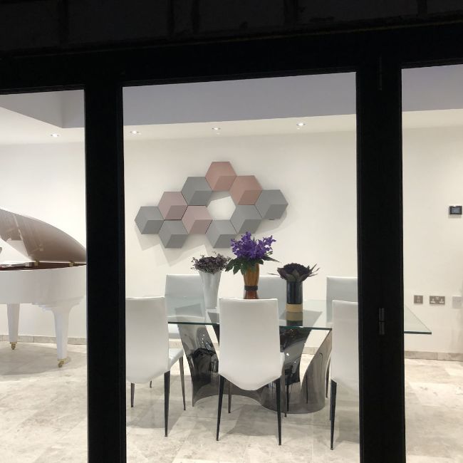 Picture of Argento Silver Limestone Tiles - Honed