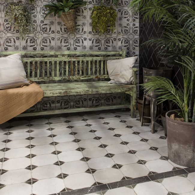 Picture of Victor Grey Decorative Tiles