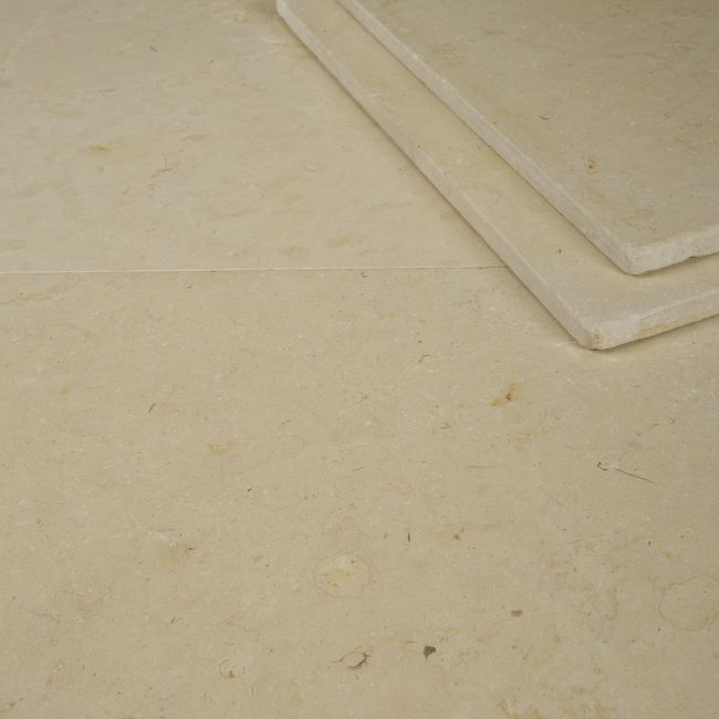 Picture of Horsham Crema Limestone Tiles - Tumbled & Brushed