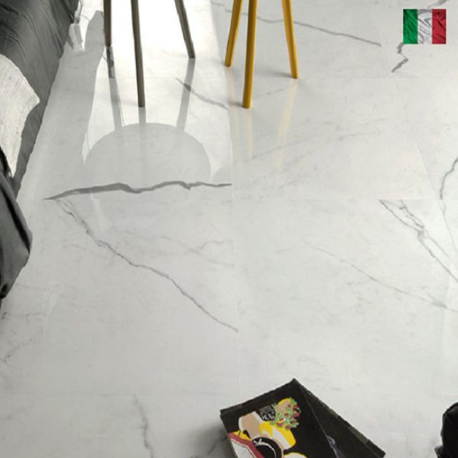 Picture of Calacatta Classico Polished Porcelain 595x295x9mm - 7 SQM Job Lot