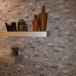 Picture of White & Grey Split Face Marble Tiles