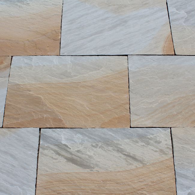Picture of New York Sandstone Calibrated Paving Slabs - 17.8 SQM Job Lot