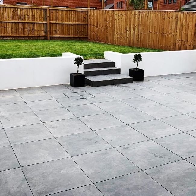 Picture of Vale Anthracite Porcelain Paving Slabs