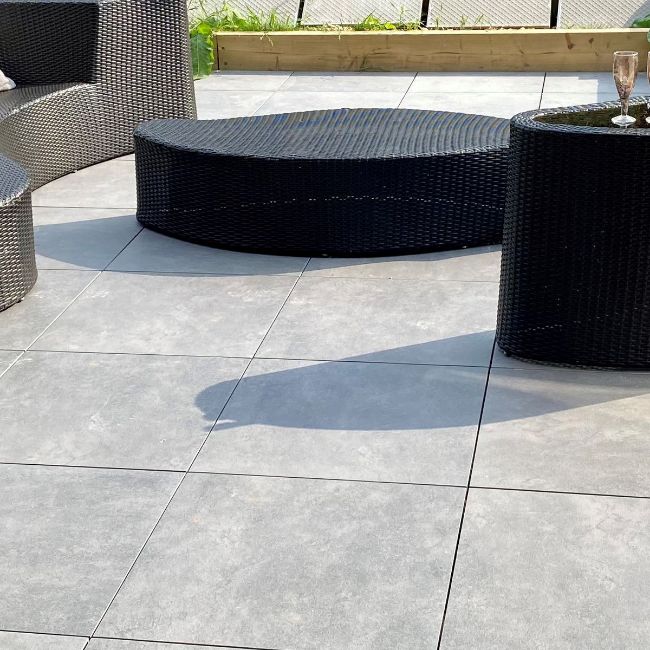 Picture of Vale Anthracite Porcelain Paving Slabs
