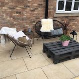 Picture of Martello Beige Outdoor Porcelain Paving Slab Tiles