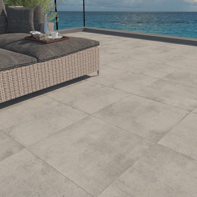 Picture of Eaton Gris Porcelain Paving Slabs 600x600x20mm - 11.8 SQM Job Lot