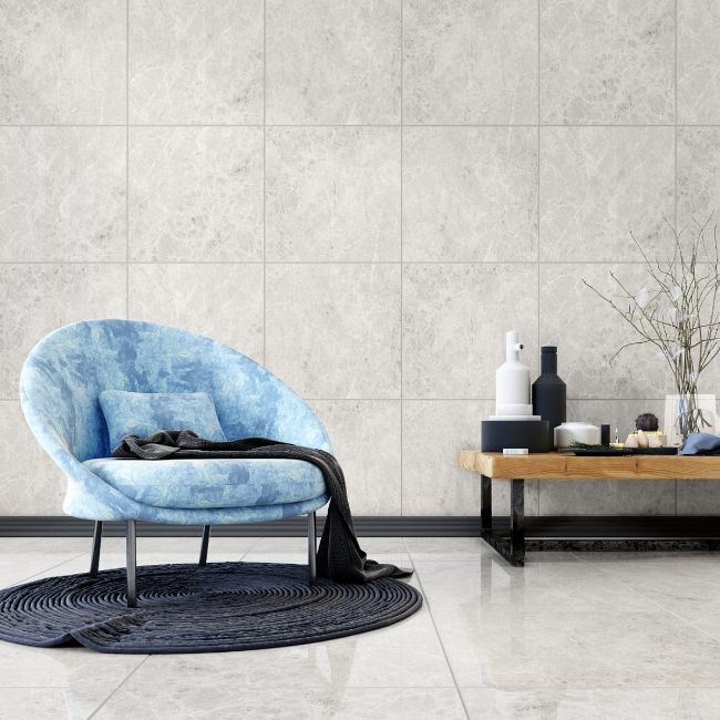 Picture of Grey Emperador Polished Porcelain - 600x600x9mm - 16.9 SQM Job Lot