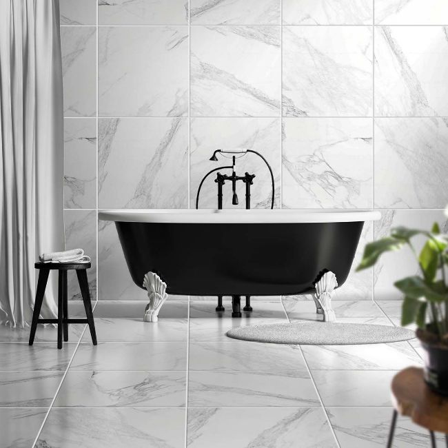 Picture of Alaska Bianco Polished Porcelain Tiles