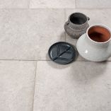 Picture of Silver Emperador Marble Tiles - Tumbled & Brushed