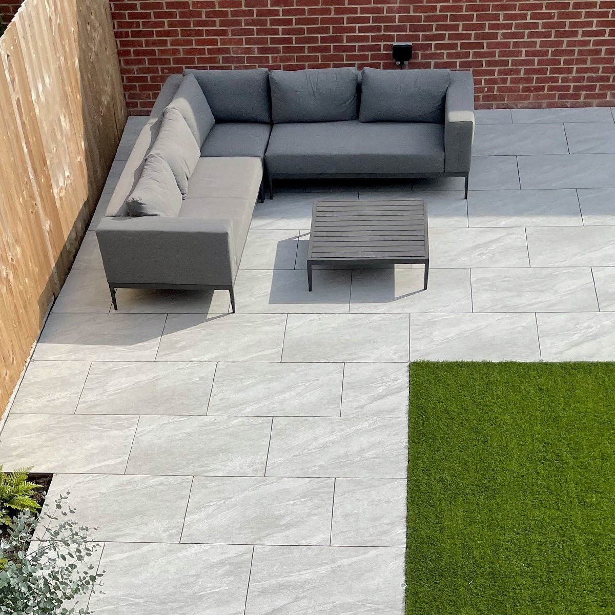 Lagos Grey Porcelain Outdoor Paving Slabs StoneSuperstore