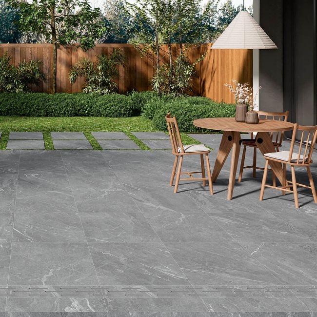 Newstone Anthracite Porcelain Paving Slabs 90x60cm StoneSuperstore