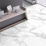 Picture of Carrara Bianco Polished Porcelain Tiles