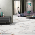 Picture of Calacatta Borghini White Polished Porcelain Tiles