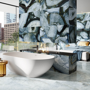 Picture of Agate Royal Blue Polished Porcelain Tiles