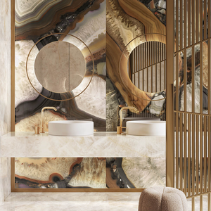 Picture of Agate Royal Brown Polished Porcelain Tiles