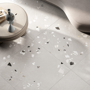 Picture of Lisbon Grey Terrazzo Porcelain Tiles