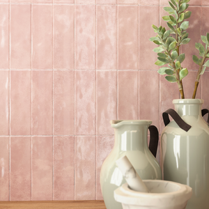 Picture of Salcombe Rose Crackle Metro Tiles