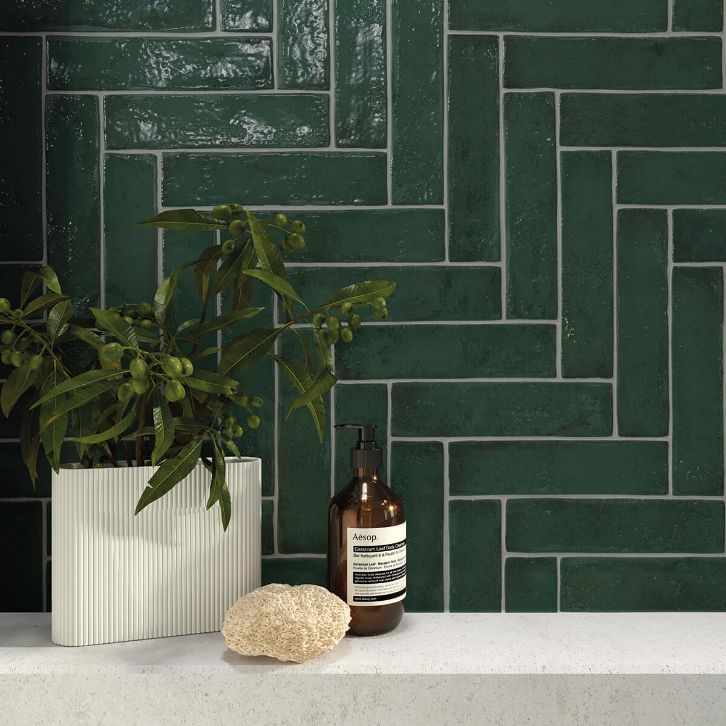 Shop Vintage Racing Green Metro Tiles Online StoneSuperstore