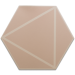 Picture of Geo Blush Hexagon Tiles