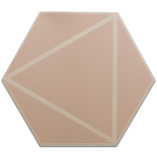 Picture of Geo Blush Hexagon Tiles