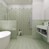 Picture of Geo Mint Hexagon Tiles