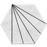 Picture of Lily Bianco Décor Hexagon Tiles