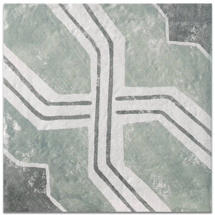 Picture of Moroccan Sage Patterned Tiles