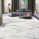 Picture of Calacatta Borghini White Polished Porcelain Tiles 