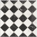 Picture of Pantheon Carrara Checkerboard Patterned Tiles