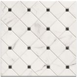 Picture of Pantheon Carrara White Patterned Tiles