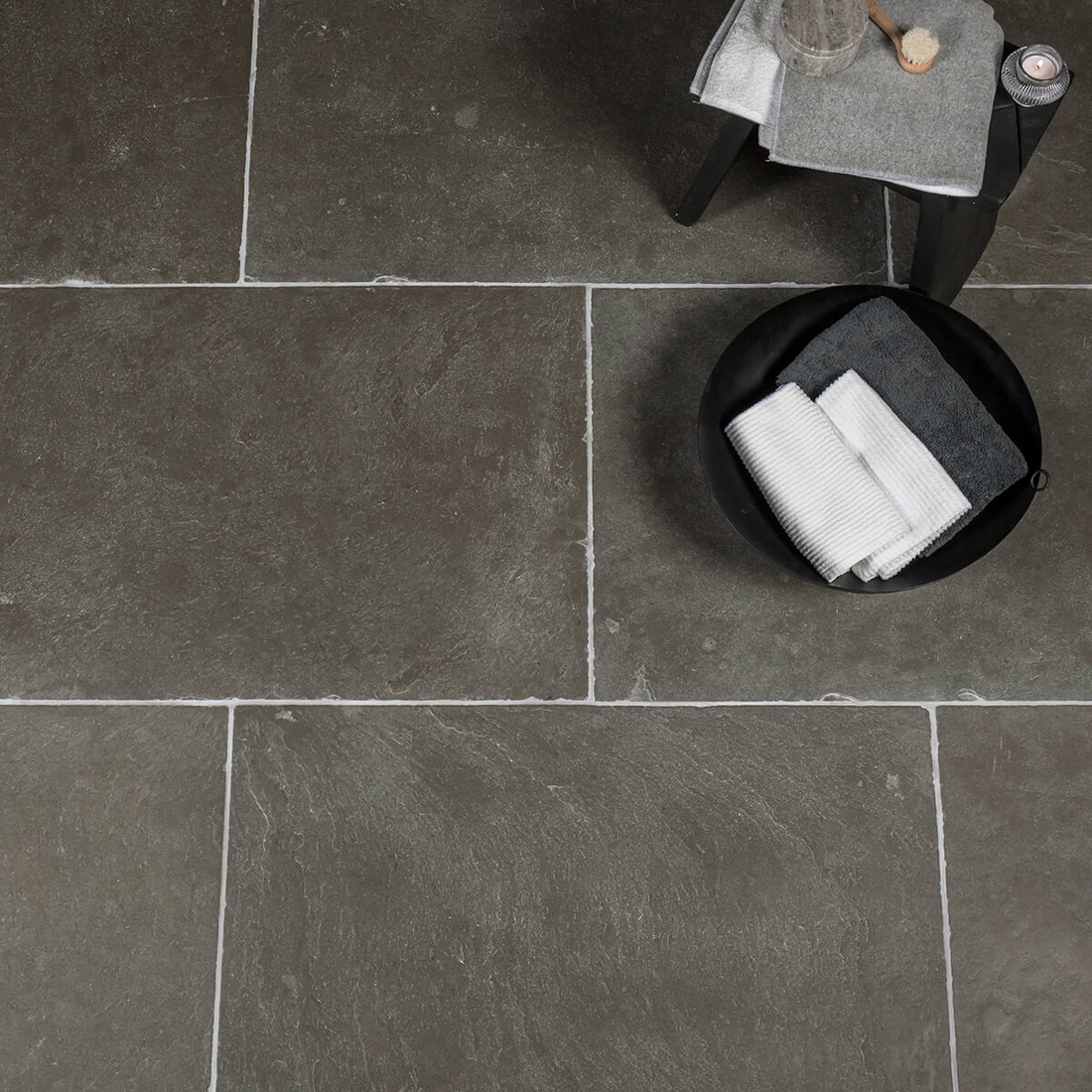 Sherborne Grey Tumbled Limestone Tiles StoneSuperstore