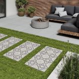 Picture of Noho Silver Victoria Decor Porcelain Paving Slabs