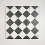 Picture of Pantheon Carrara Checkerboard Patterned Tiles