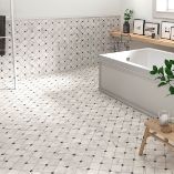 Picture of Pantheon Carrara White Patterned Tiles