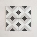 Picture of Hoxton Grey Patterned Tiles