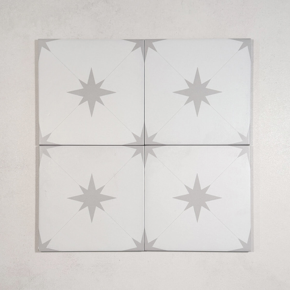 Shop Portland Pearl Grey Pattern Tiles Online | StoneSuperstore
