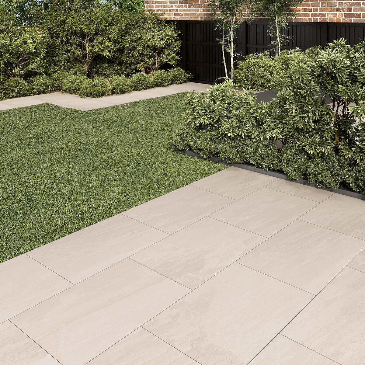 Outdoor Paving - Flint Bianco 90x60 Porcelain Paving Slabs ...