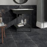 Picture of Firenza Nero Marquina Porcelain Tiles