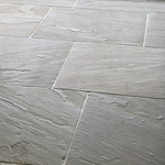 Picture of Umbrian Grey Brushed Sandstone Outdoor Paving Slabs