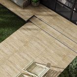 Picture of Travertino Light Porcelain Paving - 900x600x20mm - 20.5 SQM Job Lot