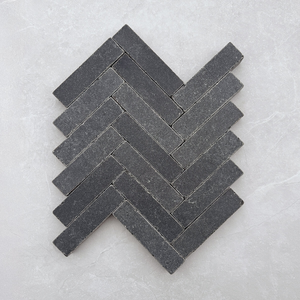 Picture of Faro Black Limestone Cobbles - Honed & Tumbled